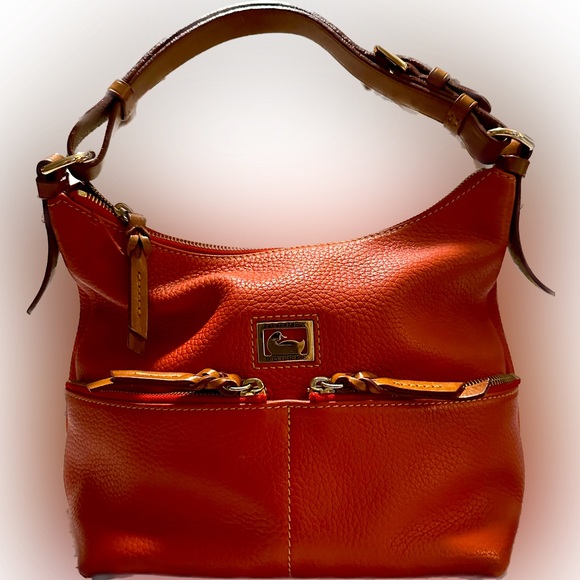 Dooney & Bourke Bags Dooney And Bourke Orange Shoulder Bag Pebble